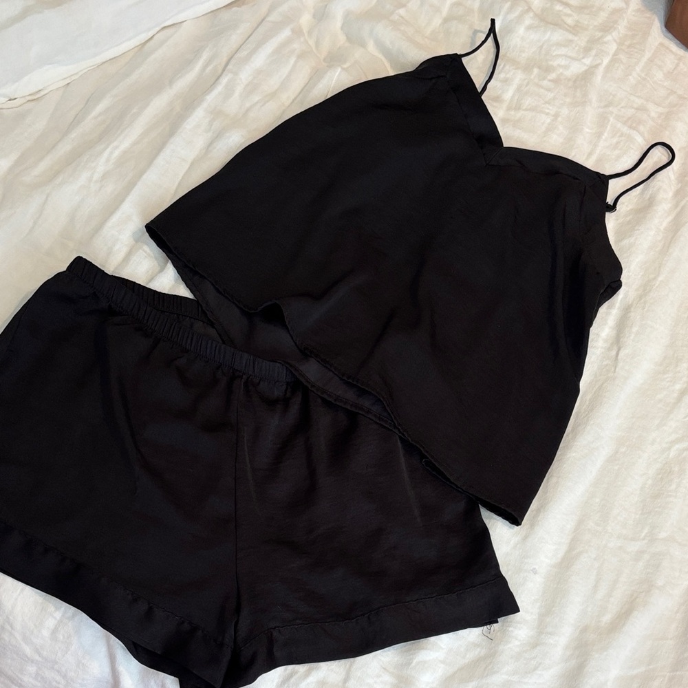 Stars Above Black Pajama Set